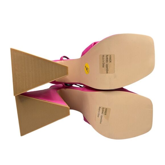 Lemon Drop by Privileged x Dolls Kill Hot Pink Hiner Platform Heels - Size 7 - Picture 7 of 8